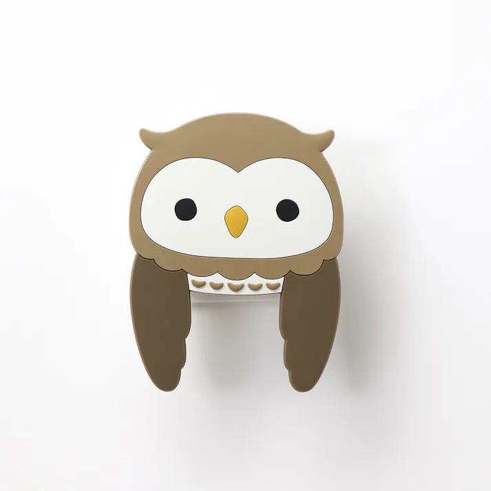 東洋ケース スティッキーフックポケット ふくろう (幅)7.8(奥行)3.7(高さ)10.2cm ブラウン SH-P-07 4511546140304【別送品】