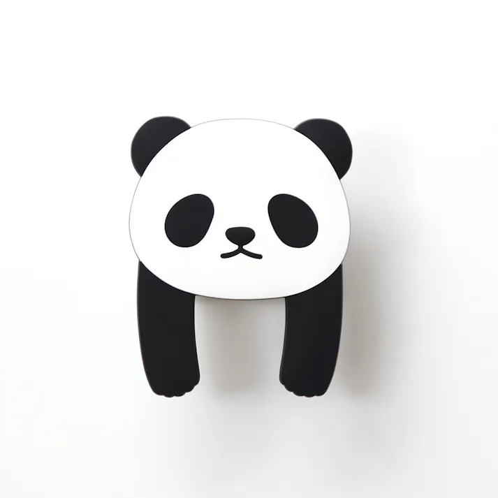 東洋ケース スティッキーフックポケット ぱんだ (幅)8(奥行)3.7(高さ)10.1cm ホワイト SH-P-08 4511546140311【別送品】
