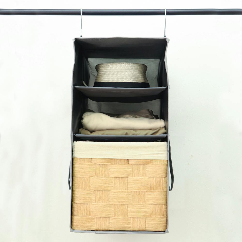 東洋ケース ハンギングラック3段 (幅)27(奥行)40(高さ)52cm