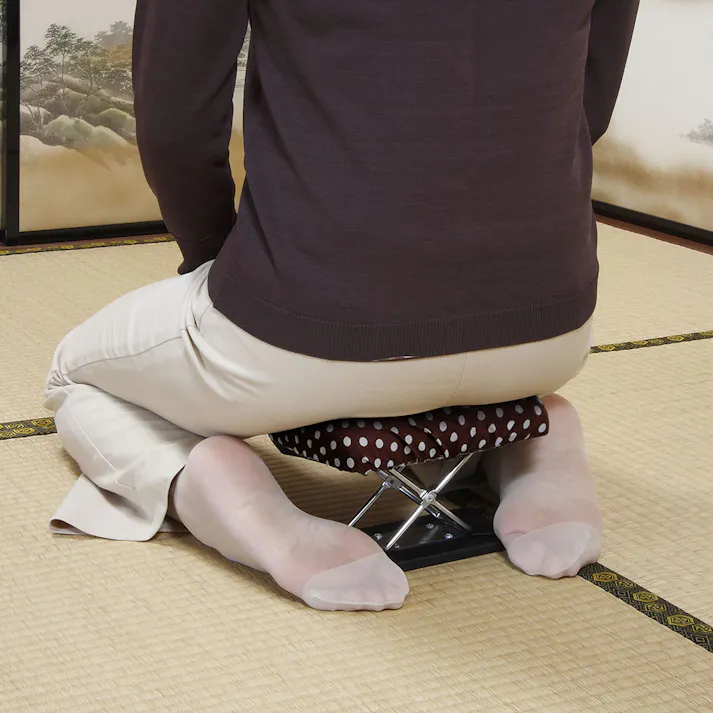 トレードワン 楽々正座イスコンパクト (幅)17.5(奥行)11.0(高さ)14.5cm ブラウン 20123 4562278707501【別送品】