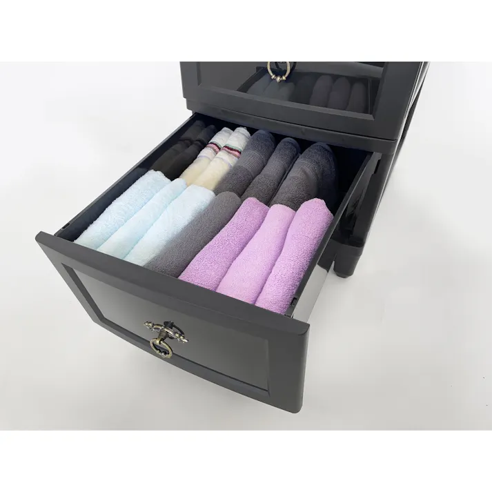 アイ・エル・シー カドリー4段 (幅)34(奥行)48.7(高さ)93cm CDL-04BK 4580253299346【別送品】