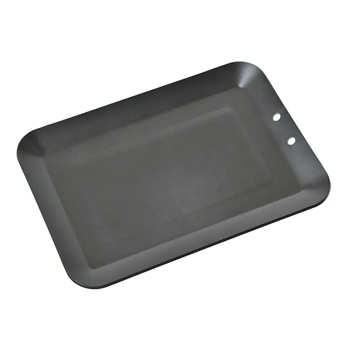K.K タフグリルプレート (幅)21(奥行)14.8(高さ)1cm ブラック K-10553 4582451304556【別送品】