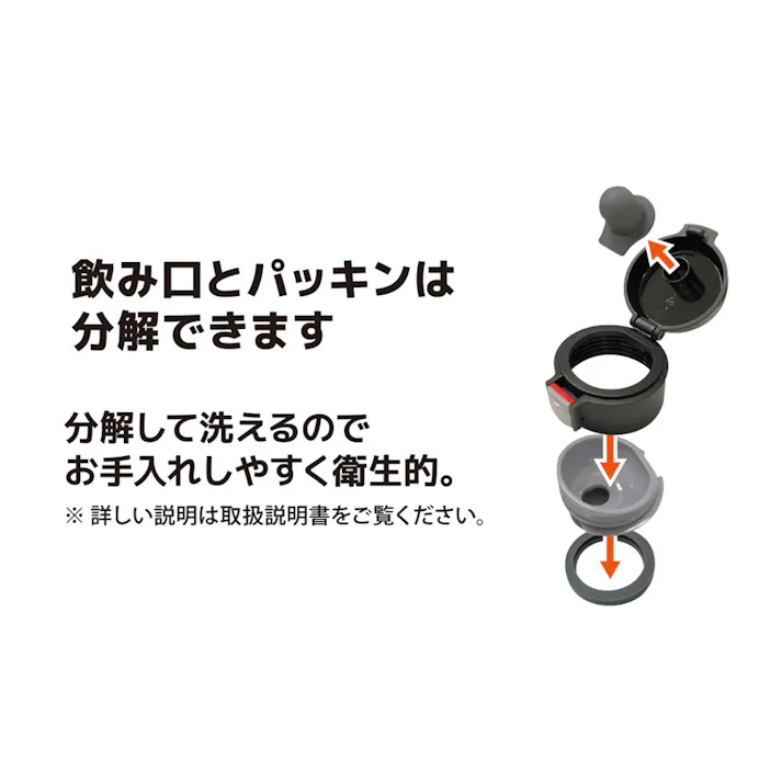 K.K 軽量 ワンタッチボトル 350ml (幅)6.5(奥行)7.6(高さ)17.2cm ブラック K-10591BK 4582451305027【別送品】