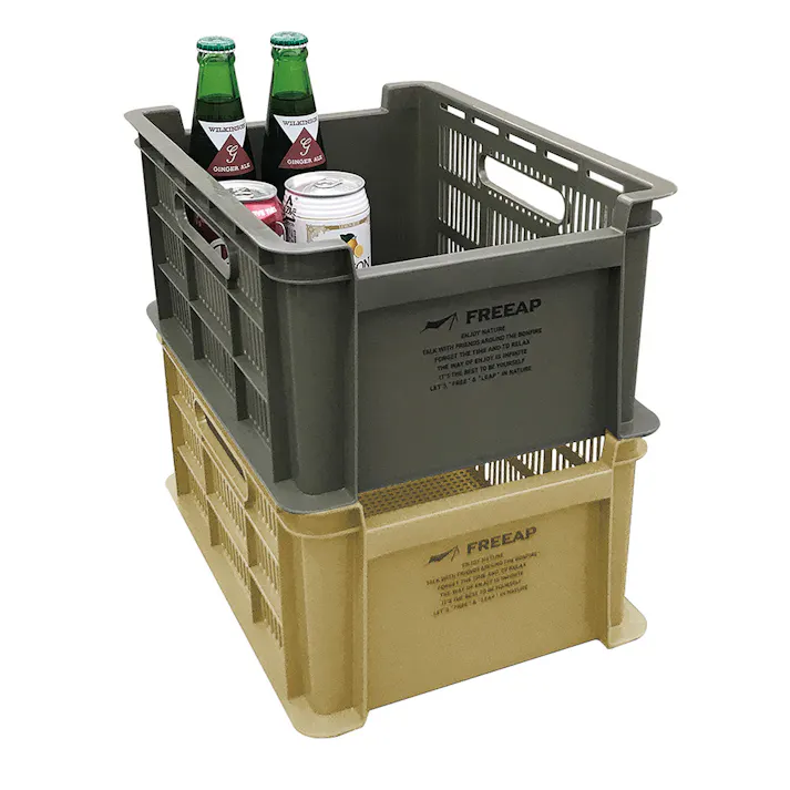 K.K KK FREEAPタフコンテナM (幅)26.7(奥行)37.7(高さ)16.7cm サンド 9762SA 4582451306314【別送品】