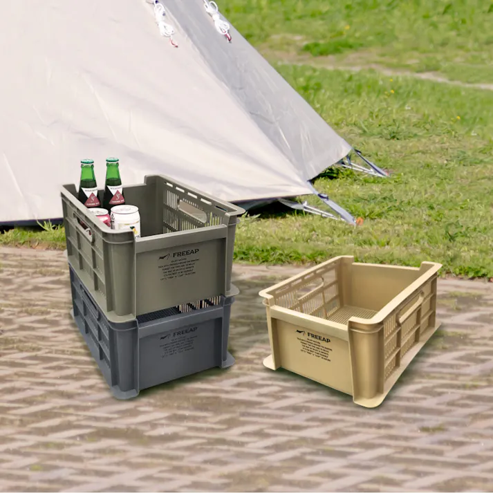 K.K KK FREEAPタフコンテナM (幅)26.7(奥行)37.7(高さ)16.7cm サンド 9762SA 4582451306314【別送品】