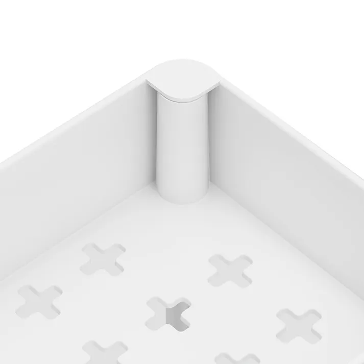 K.K ラクラクキャスターワゴン3段 スリム (幅)13(奥行)40(高さ)60cm ホワイト K-10741 4582451309124【別送品】