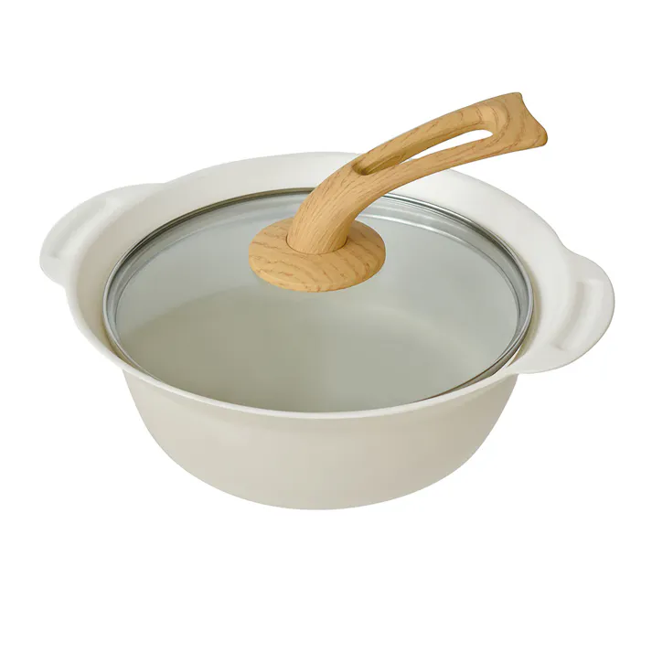 K.K ファーブ IH対応卓上鍋 20CM (幅)28.3(奥行)24.3(高さ)14.3cm アイボリー K-10768IV 4582451309490【別送品】