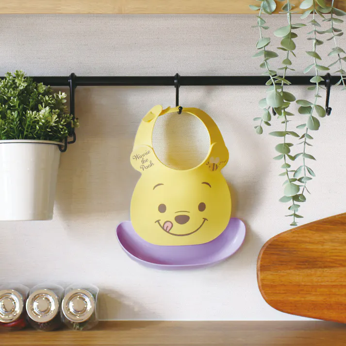 錦化成 プーさんはじめてのエプロン (幅)23(奥行)7(高さ)30cm イエロー 316957 4904121316957【別送品】