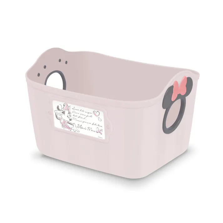 錦化成 ミニーマウスミニやわらかバケツ (幅)25(奥行)19(高さ)16cm ピンクベージュ 342321 4904121342321【別送品】