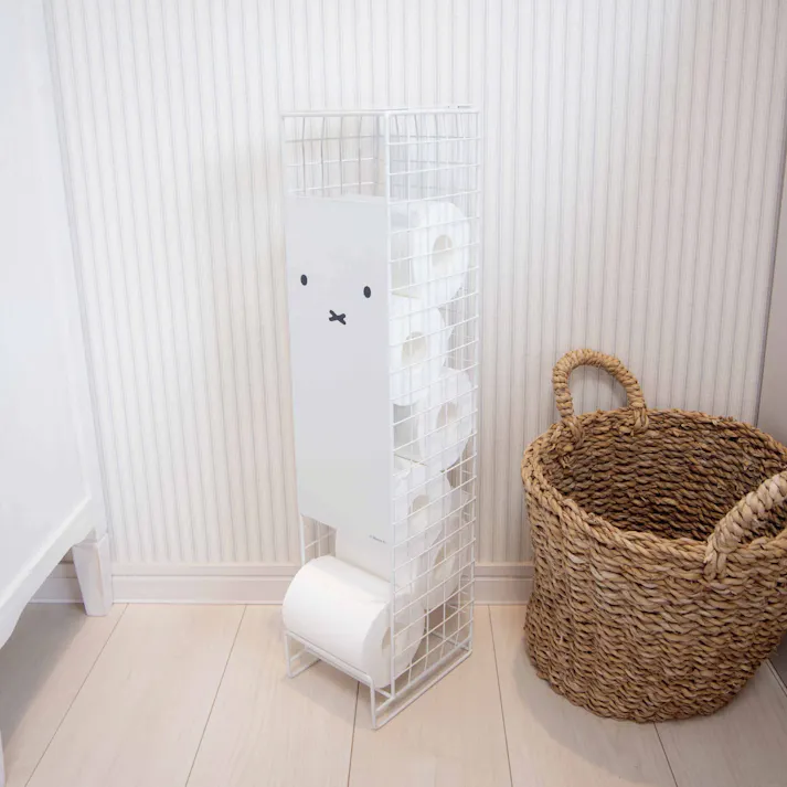 オカトー DickBrunaトイレットペーパーストッカー5ロール顔だけミッフィー (幅)13.0(奥行)17.0(高さ)60.0cm 4905016016495【別送品】