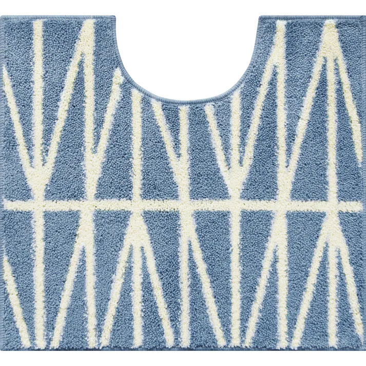 オカトー ナチュラルトイレマット55×60cmブランチブルー (幅)600(奥行)550(高さ)10cm 4905016017287【別送品】