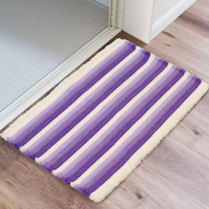 オカトー Ag+抗菌加工やみつきバスマット40×60cmパープル (幅)60.0(奥行)40.0(高さ)0.7cm パープル 4905016018949【別送品】