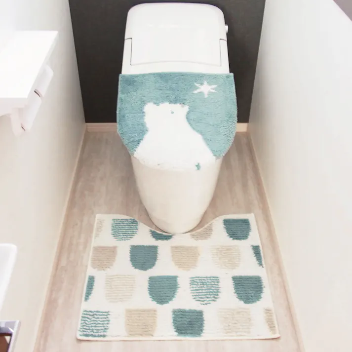 オカトー SOPOトイレ2点セットポーラーベアー (幅)60.0(奥行)50.0(高さ)1.0cm 4905016019618【別送品】