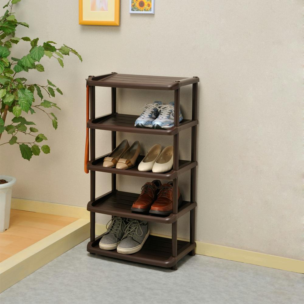 K.K KK K-シューズラック5段ダブル (幅)31(奥行)58.3(高さ)90.3cm