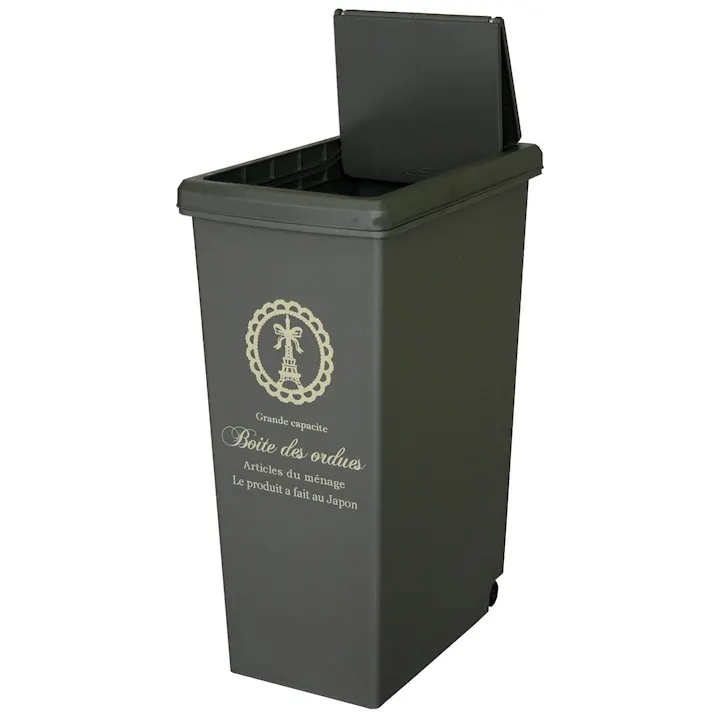 平和工業 スライドペール30L (幅)24(奥行)37(高さ)53cm ブラウン 4907556213716【別送品】