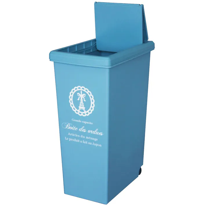 平和工業 スライドペール30L (幅)24(奥行)37(高さ)53cm ブルー 4907556213747【別送品】