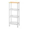 不動技研 WTW4段ミニラック (幅)34.9(奥行)22.9(高さ)88cm ホワイト F-2503 4962191010953【別送品】