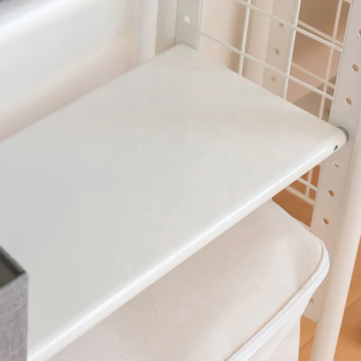 K.K 突っ張りラック 62 8段 (幅)62(奥行)24(高さ)205cm ホワイト TP-5404 4965736052647【別送品】