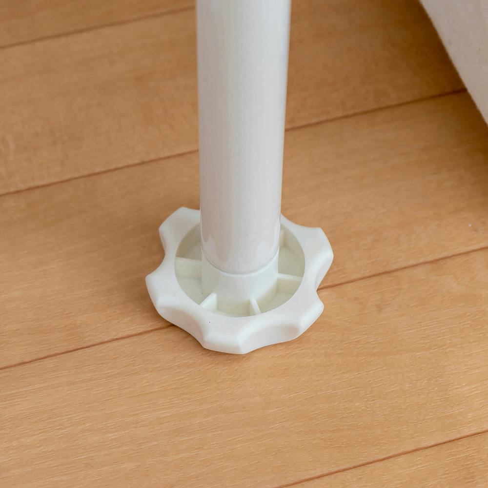 K.K 突っ張りラック 78 8段 (幅)78(奥行)24(高さ)205cm ホワイト TP