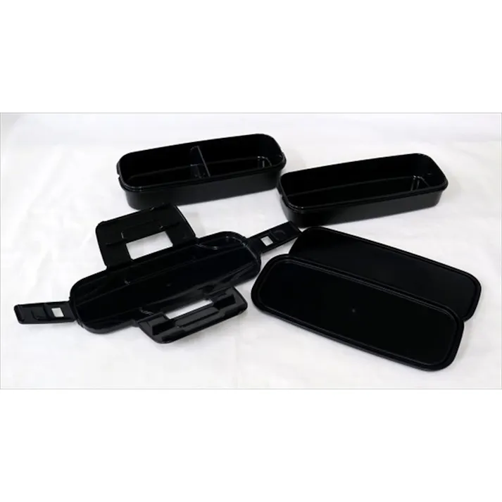 オーエスケー ロックフォー2段ランチBOX (幅)22.1(奥行)9.6(高さ)9.5cm BLW-26H 4970825127137【別送品】