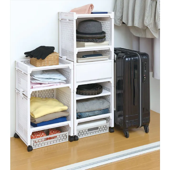 サンコープラスチック eラックS (幅)36.3(奥行)20.8(高さ)24.8cm ホワイト 4973230428196【別送品】