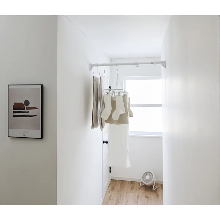 平安伸銅工業 ハイカム超極太ポール小 (幅)75-110(奥行)6.5(高さ)10cm 白 HGP-75 4977612150903【別送品】