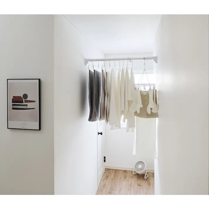 平安伸銅工業 ハイカム超極太ポール小 (幅)75-110(奥行)6.5(高さ)10cm 白 HGP-75 4977612150903【別送品】