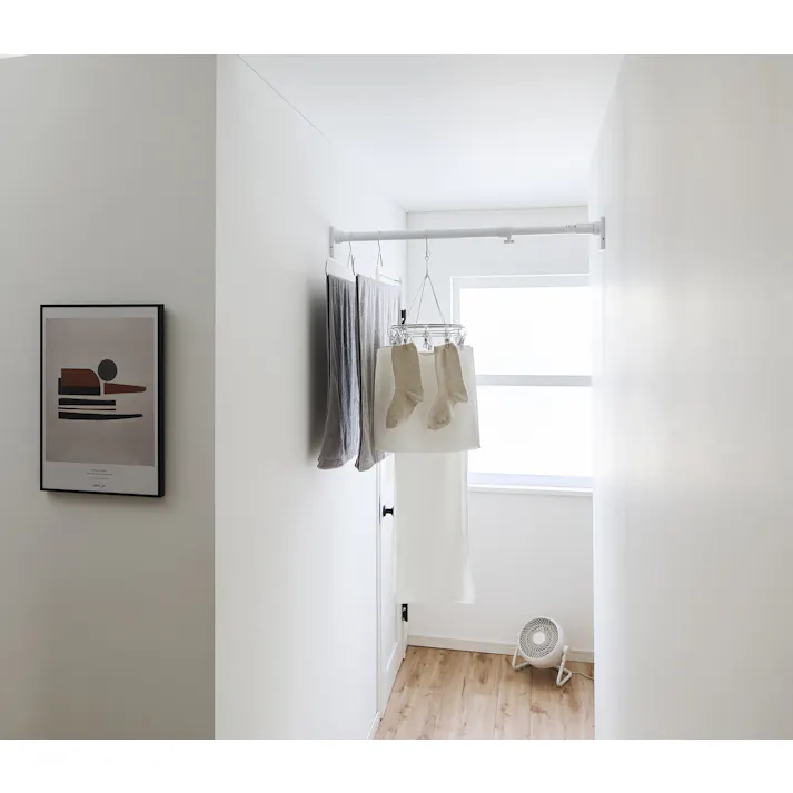 平安伸銅工業 突ぱり簡単極太ポールS (幅)72-110(奥行)7(高さ)11cm 白 OGP-72 4977612151504【別送品】