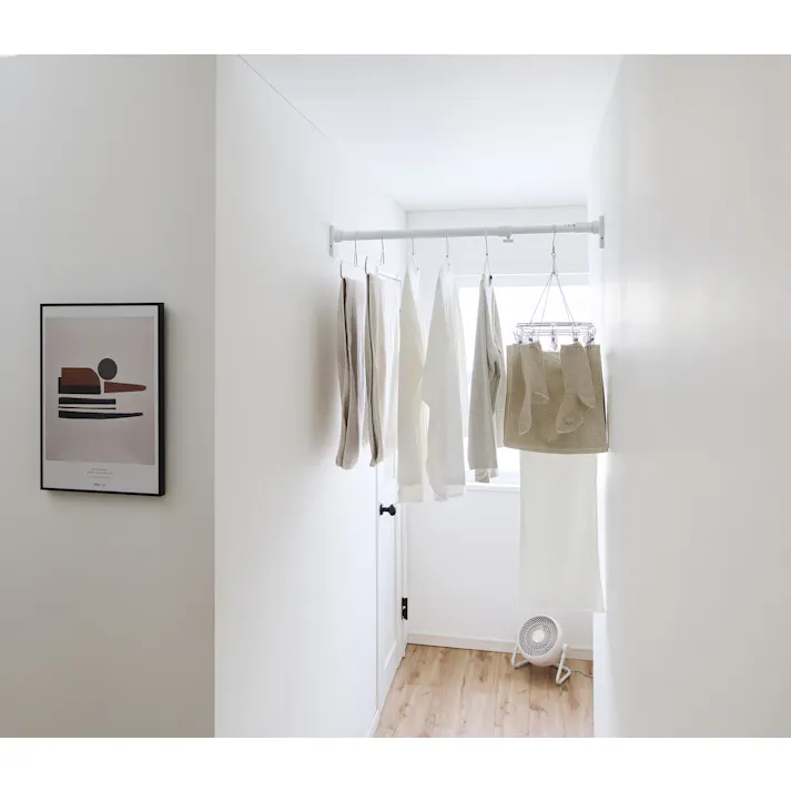 平安伸銅工業 突ぱり簡単極太ポールS (幅)72-110(奥行)7(高さ)11cm 白 OGP-72 4977612151504【別送品】