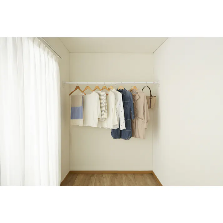 平安伸銅工業 突ぱり簡単極太ポールM (幅)110-180(奥行)7(高さ)11cm 白 OGP-110 4977612151603【別送品】