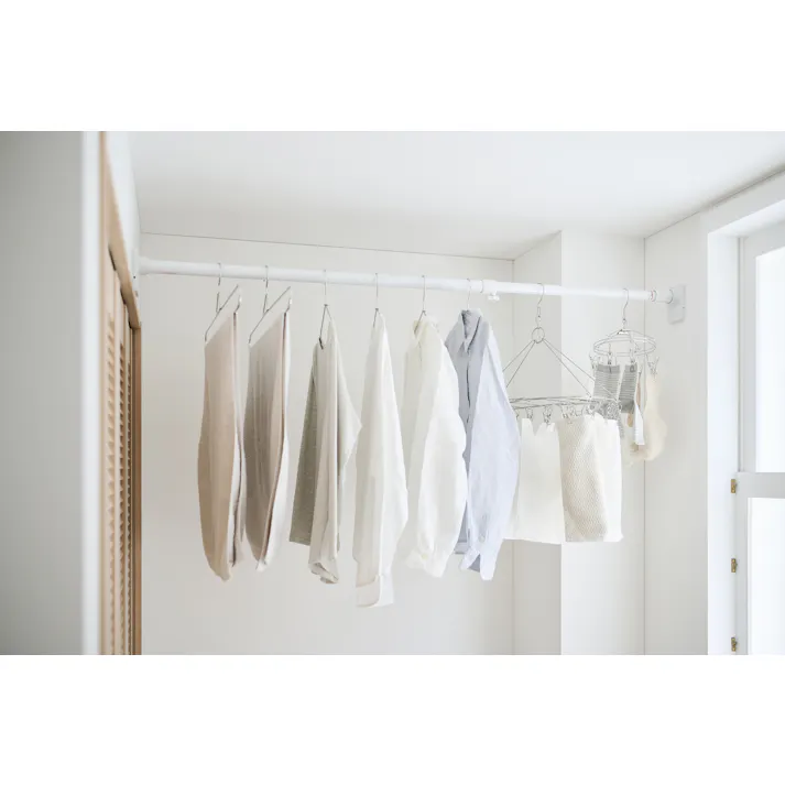 平安伸銅工業 突ぱり簡単極太ポールM (幅)110-180(奥行)7(高さ)11cm 白 OGP-110 4977612151603【別送品】