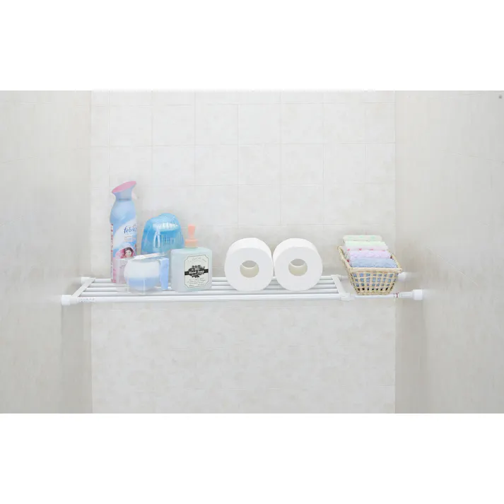 平安伸銅工業 突ぱり伸縮棚超ミニ (幅)35-48(奥行)23(高さ)2.5cm 白 TS-35 4977612203357【別送品】