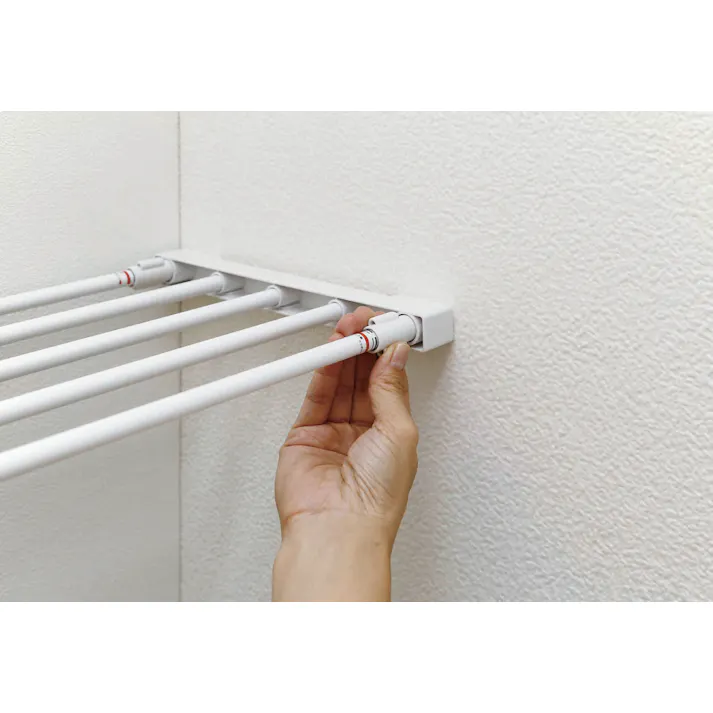 平安伸銅工業 突ぱり強力伸縮棚大 (幅)75-120(奥行)23.5(高さ)3.3cm 白 KB-75 4977612203654【別送品】