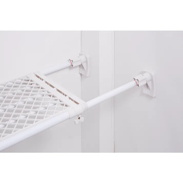 平安伸銅工業 スーパーワイドメッシュ棚小 (幅)75-120(奥行)33.5(高さ)9cm 白 RB-11 4977612209908【別送品】