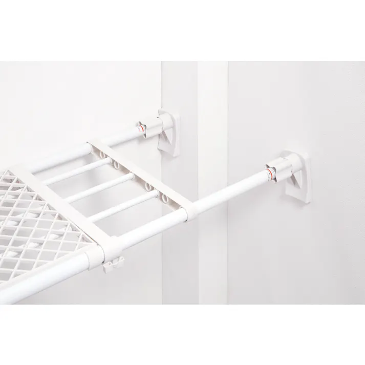 平安伸銅工業 スーパーワイドメッシュ棚大 (幅)118-190(奥行)33.5(高さ)9cm 白 RB-12 4977612209953【別送品】