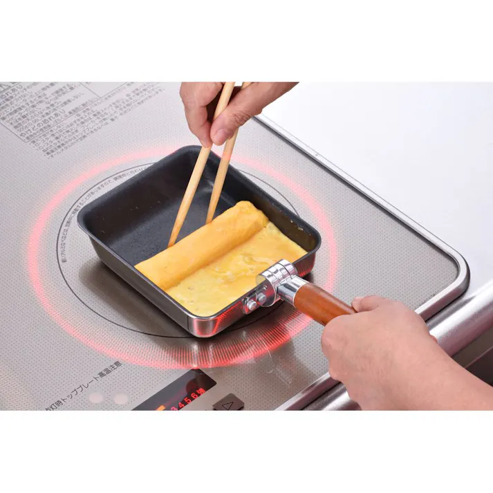 和平フレイズ オーレル 取っ手が折れてコンパクト収納 IH対応玉子焼 12×14cm RA-9409 4903779094095【別送品】