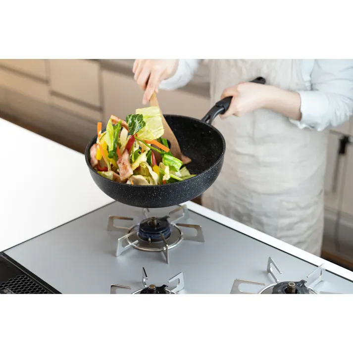 和平フレイズ ダブルマーブルα ガス火専用 軽量 いため鍋 28cm RB-2108 4903779121081【別送品】