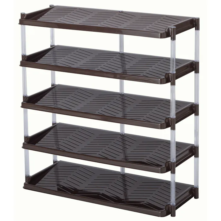 平和工業 クリスタルシューズ5段トリプルBR (幅)72.5(奥)32.3(高)77.2cm 4907556227317【別送品】