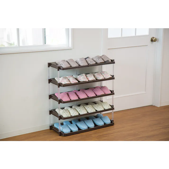 平和工業 クリスタルシューズ5段トリプルBR (幅)72.5(奥)32.3(高)77.2cm 4907556227317【別送品】