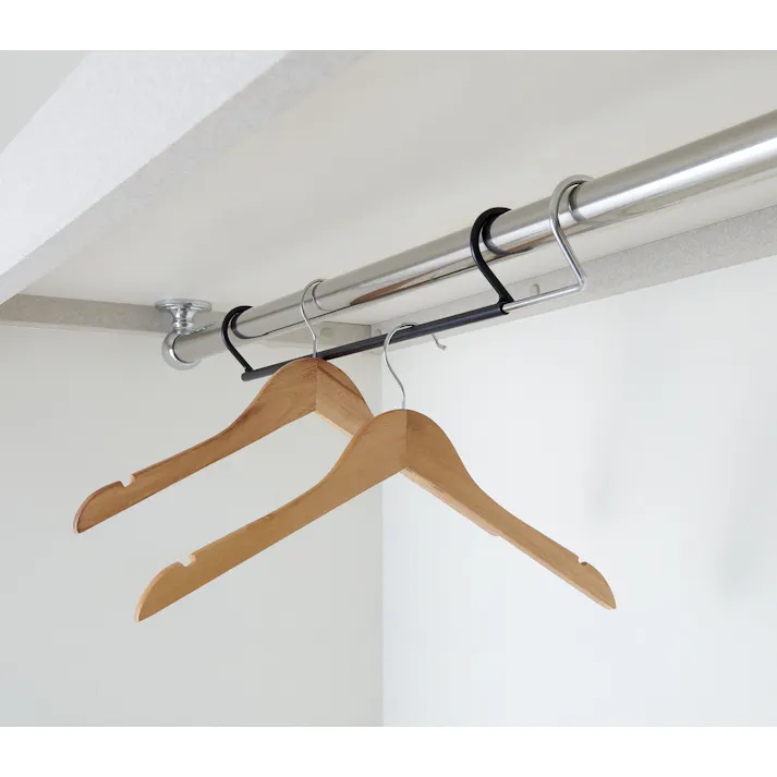 株式会社伸晃 ダブル収納ハンガー伸縮タイプ2台入 (幅)45(奥)6.1(高)6.7cm 4964806025628【別送品】