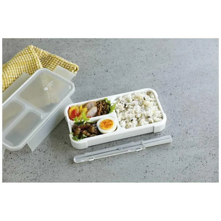 シービージャパン 薄型弁当箱抗菌フードマン400 グレー 幅21×奥10.3×高3.5 弁当箱 4573306866138【別送品】