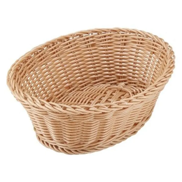 シービージャパン 洗えるバスケットルンドオーバル キャラメル 幅23×奥17.5×高8 割れにくい食器 4573306868064【別送品】