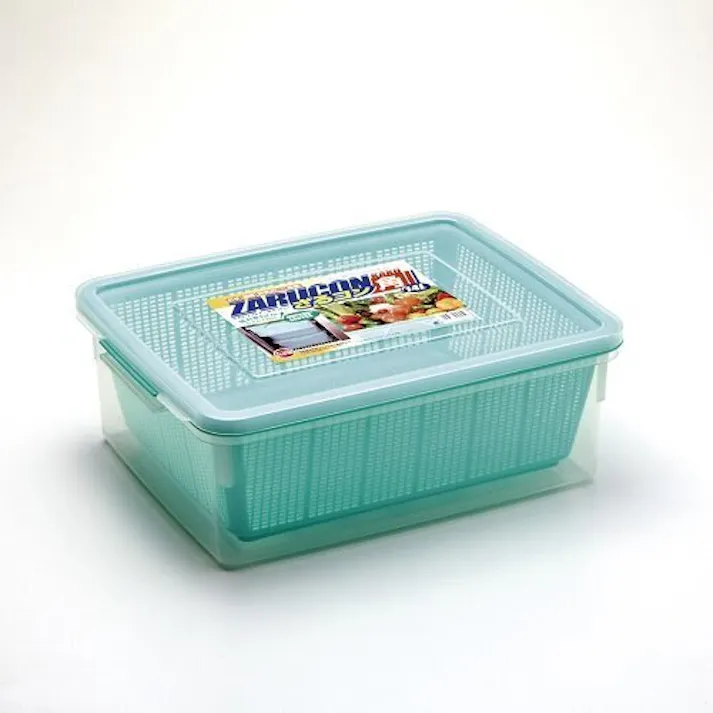 タケヤ化学工業 ザルコン角グリーン グリーン 幅42.6×奥33.2×高15.4 ザル・ボウル 4904776053252【別送品】