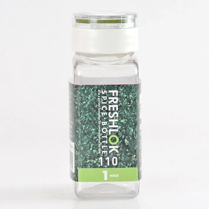 タケヤ化学工業 フレッシュロックスパイスボトル110ml1HOLE グリーン(パッキン) 幅3.8×奥4.7×高10.4 卓上用品 4904776101953【別送品】