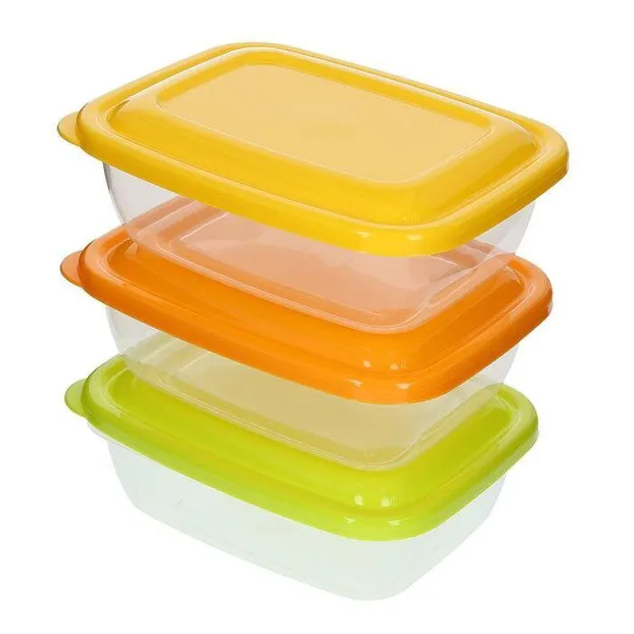 タケヤ化学工業 カラフルライトパック3203P イエロー、オレンジ、グリーン 幅13.2×奥9.9×高4.8 シール容器 4904776107702【別送品】