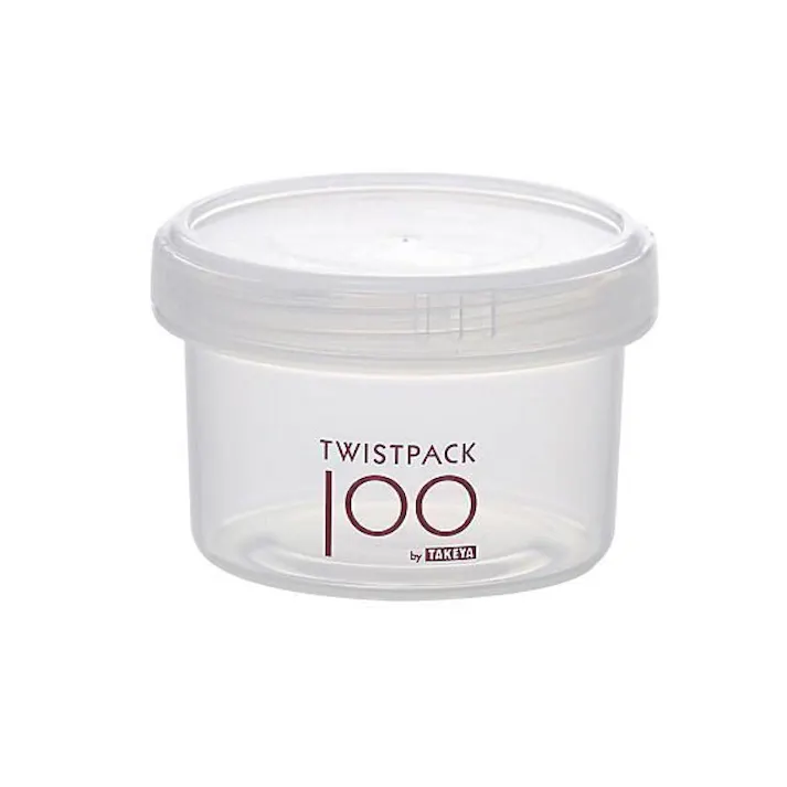 タケヤ化学工業 ツイストパックIII130ml 透明 幅74×奥74×高50 シール容器 4904776601491【別送品】