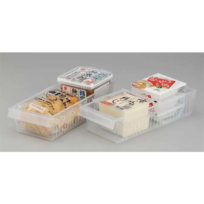 イノマタ化学 キレイストッカーワイド クリア 幅12.7×奥30.2×高7 冷蔵庫収納 4905596036784【別送品】