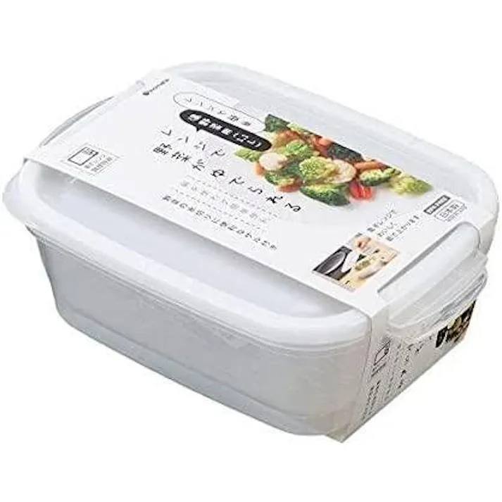 イノマタ化学 レンジで簡単温野菜用 クリアホワイト 幅21.7×奥15.3×高7.4 耐熱・簡単レンジ 4905596170563【別送品】