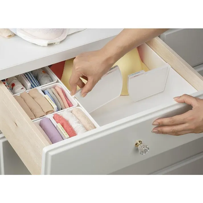 イノマタ化学 下着収納ケースL ホワイト 幅30.8×奥29.2×高9 リビング収納 4905596295464【別送品】