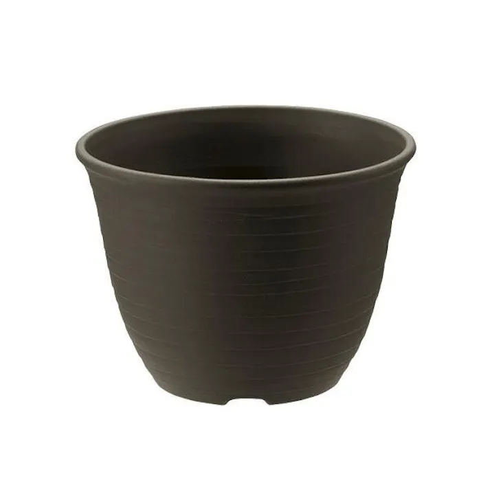 リッチェル エコルポット7号 ダークグレー 幅21×奥21×高15.5 プラ輪鉢 4945680702485【別送品】